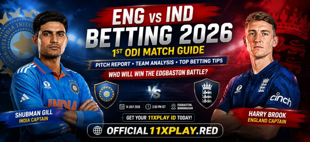 ENG vs IND 1st ODI Match Banner by Official11xplay.red