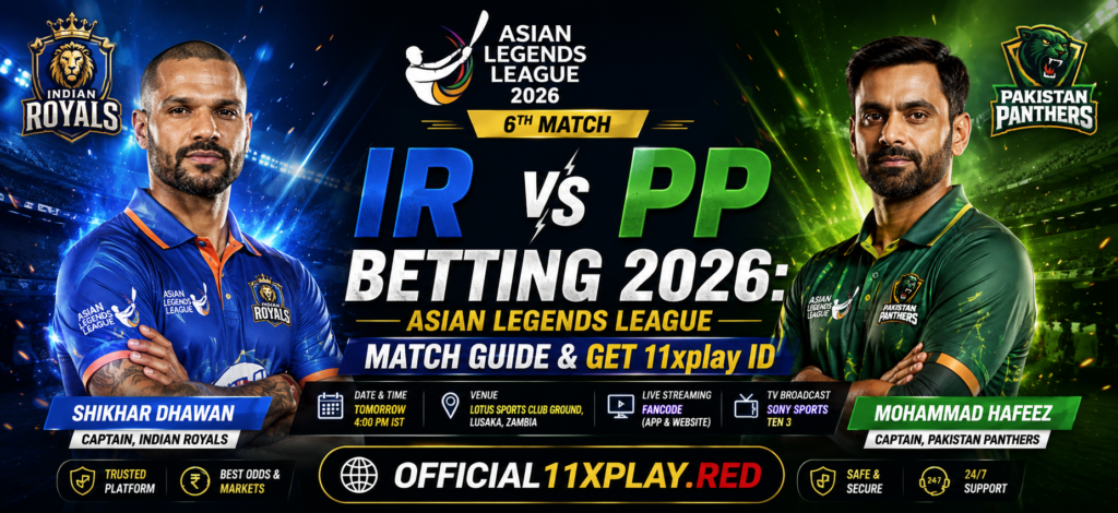 IR vs PP Betting Banner by official11xplay.red