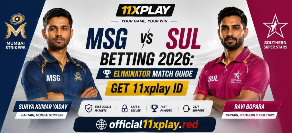 MSG vs Sul ELimiator banner by official11xplay.red