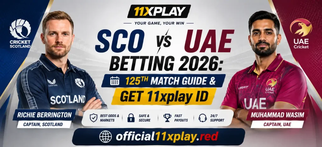 SCO vs UAE Banner by official11xplay.red