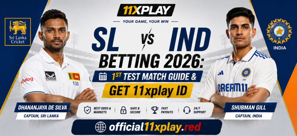 Sl vs IND TEst Match Banner by Official11xplay