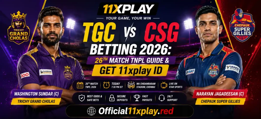 TGC vs CSG Betting banner by Official11xplay.red