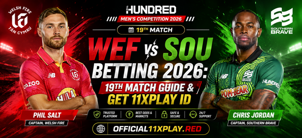 WEF vs SOU Betting 2026 Banner by Official11xplaay.red
