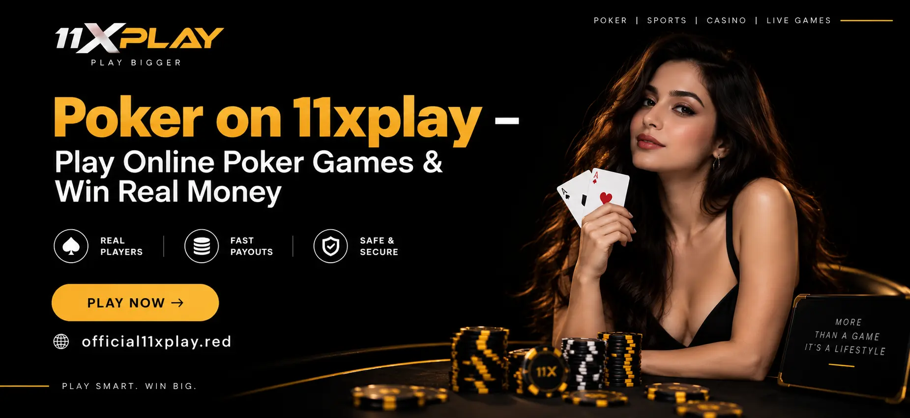 Poker on 11xplay banner by official11xplay.red
